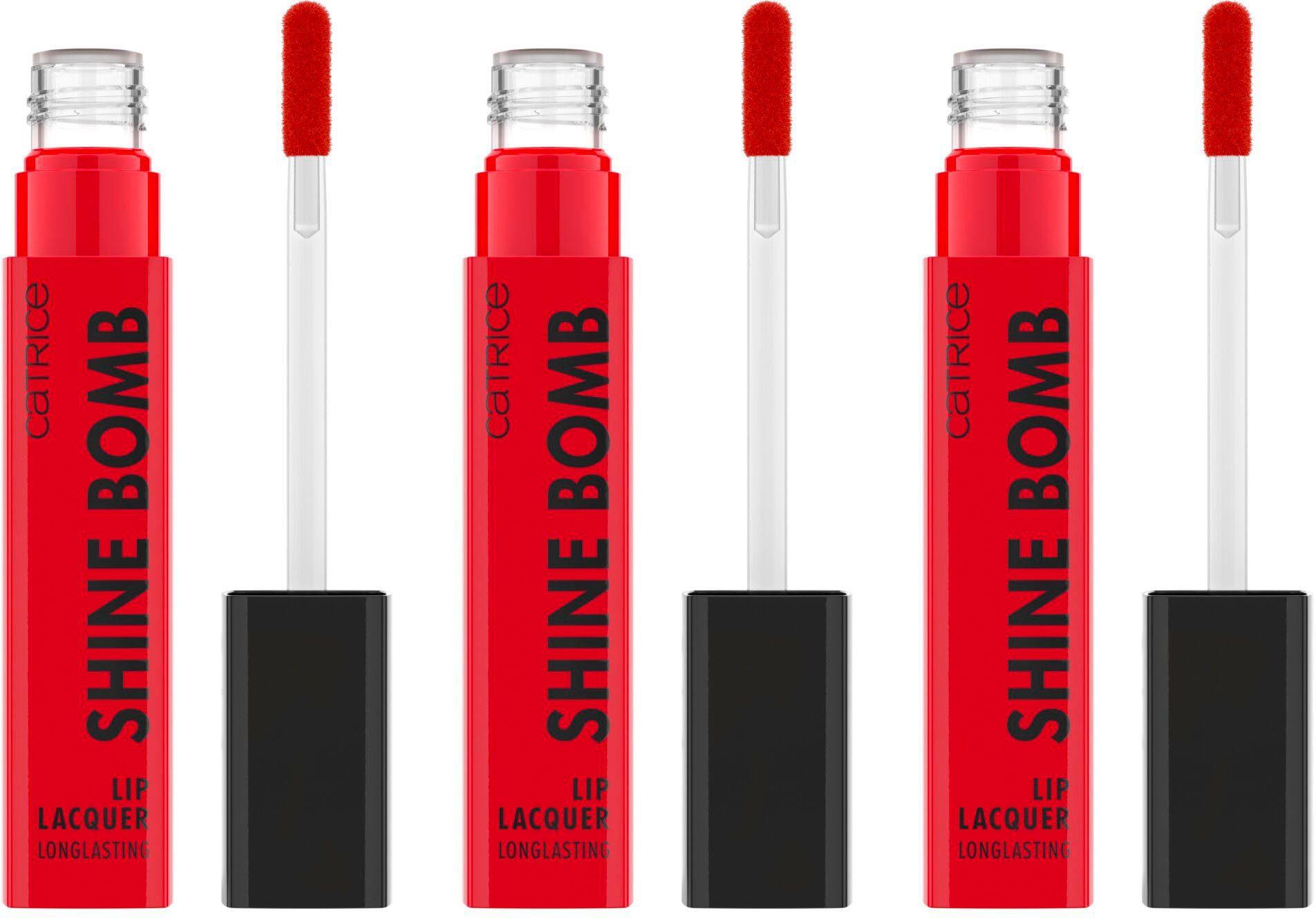 Catrice Lippenstift Shine Bomb Lip Lacquer, 3-tlg.