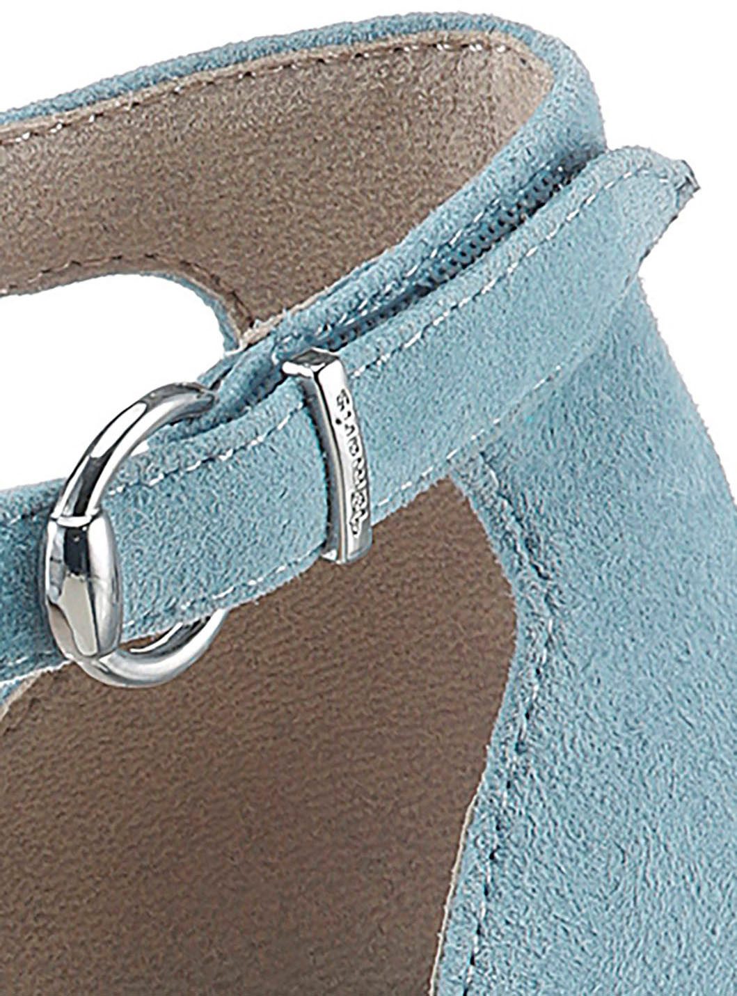 Tamaris Spangenpumps, Blockabsatz, gelenkoffener Abendschuh mit Fesselriemc günstig online kaufen