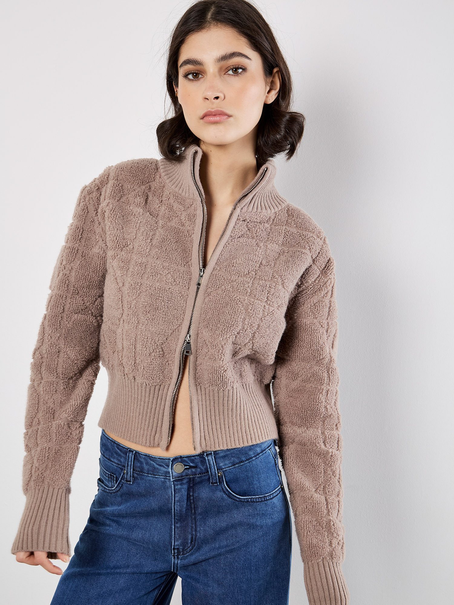 Apricot Bouclèjacke Kurzjacke aus Bouclé günstig online kaufen