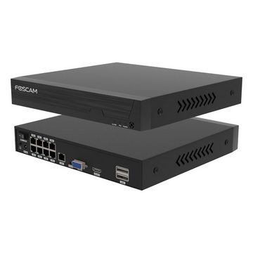 Foscam FNA108HE 8-Kanal 4K 8 MP PoE Netzwerk-Videorecorder (PoE (Power over Ethernet), ONVIF, HDMI & VGA Ausgang)