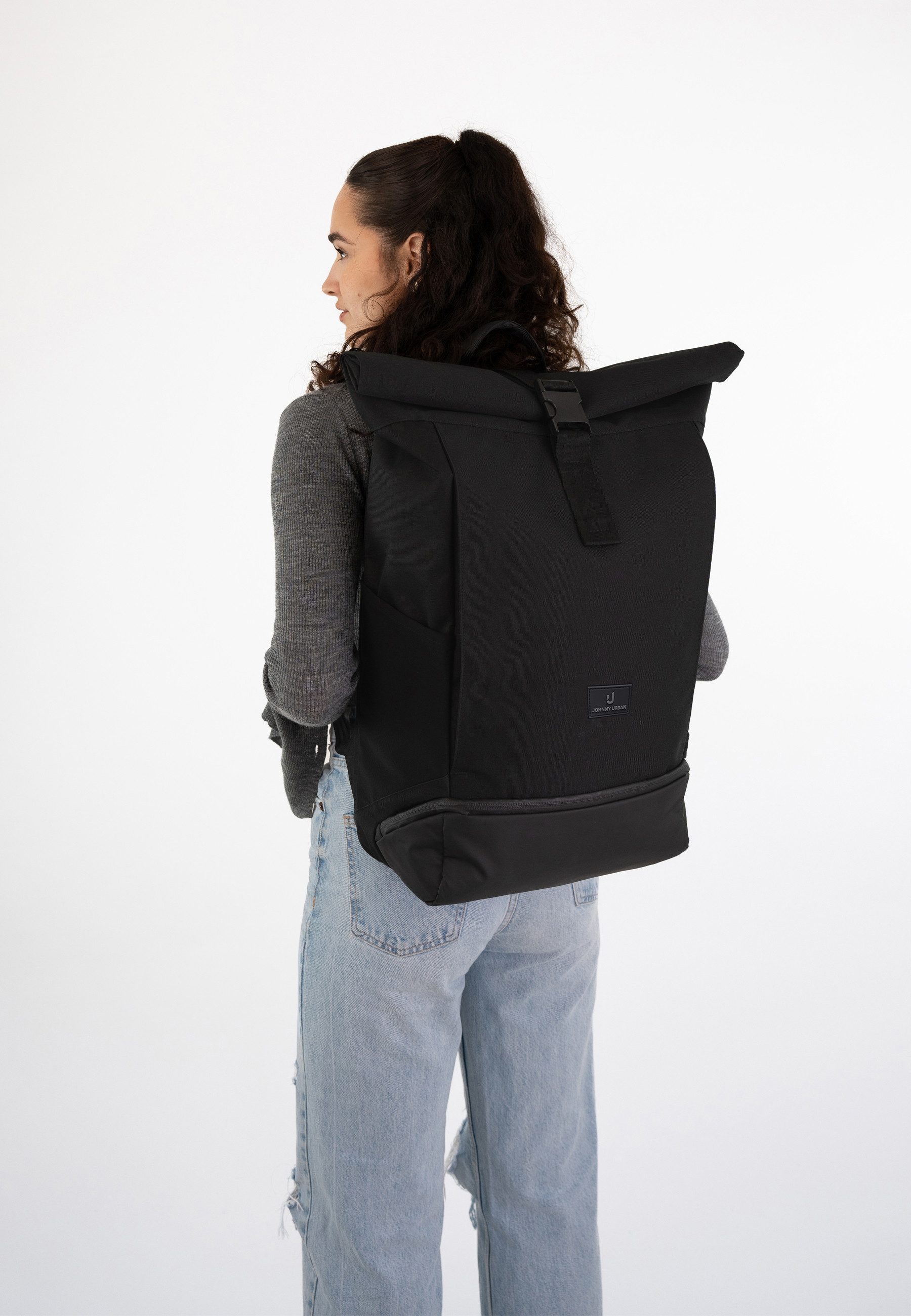 Johnny Urban Cityrucksack ALLEN XL Rolltop Damen Herren, Laptop Fach (1-tlg), Wasserabweisend
