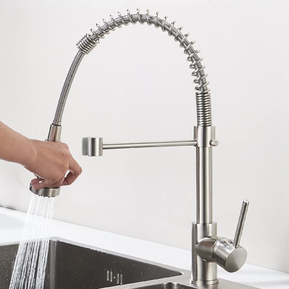 Wasserhahn Küchenarmatur Bad Einhebelmischer Mischbatterie Waschbecken Armatur 
