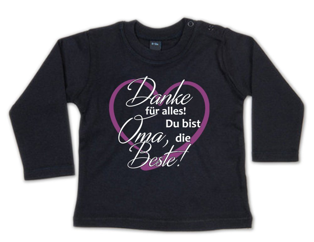 Ggraphics Longsleeve Danke für alles! Oma, Du bist die Beste! Baby