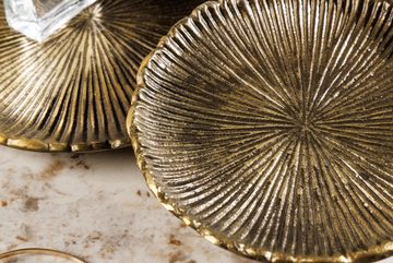 riess-ambiente Dekoschale ABSTRACT LEAF 45cm gold (Einzelartikel, 1 St), Wohnzimmer · Esszimmer · Schmuckschale · Metall · Handmade