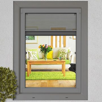 Insektenschutzplissee Insektenschutz Plissee für Fenster und Dachfenster Dachfensterplissee, Nematek