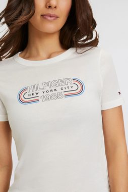 Tommy Hilfiger T-Shirt SLIM TRACK HILFIGER C-NK SS mit Logoschriftzug