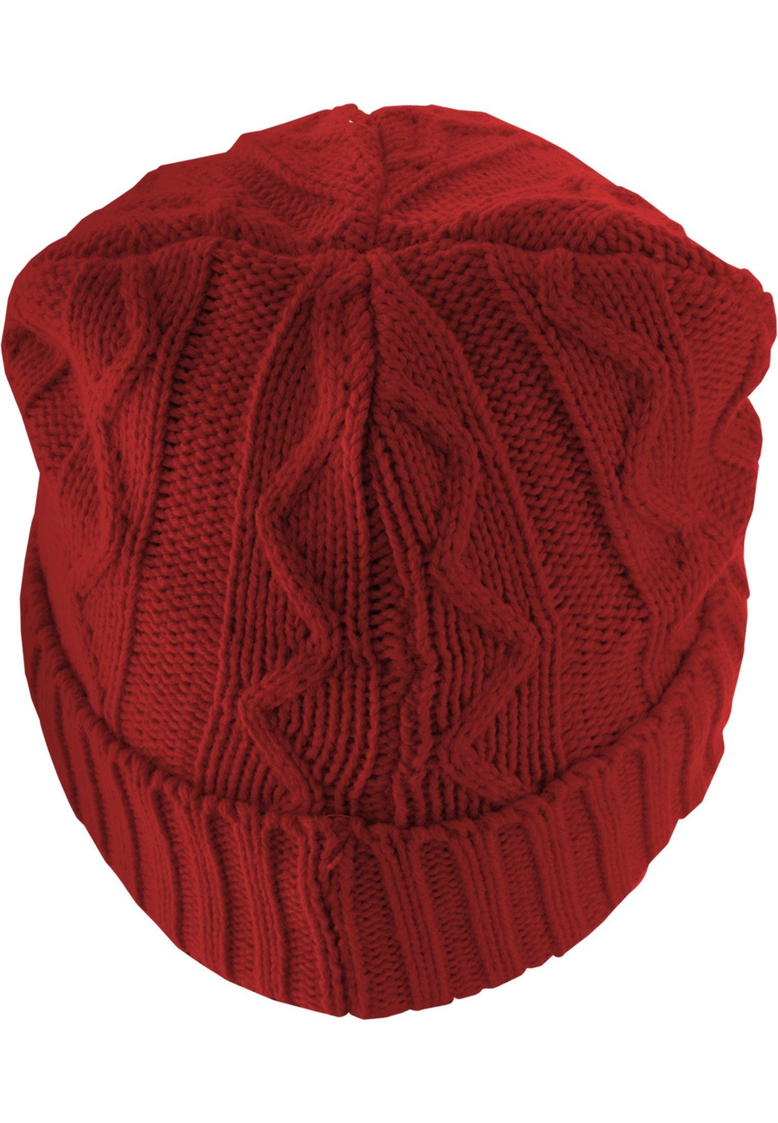 red (1-St) Beanie Flap Cable MSTRDS Accessoires Beanie