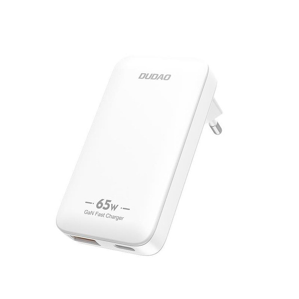 Dudao Schnellladegerät Netzteil USB-Ladegerät (3.0 mA, Spar-Set, 1-tlg., 65W GaN Schnellladegerät mit USB-C & USB-A)