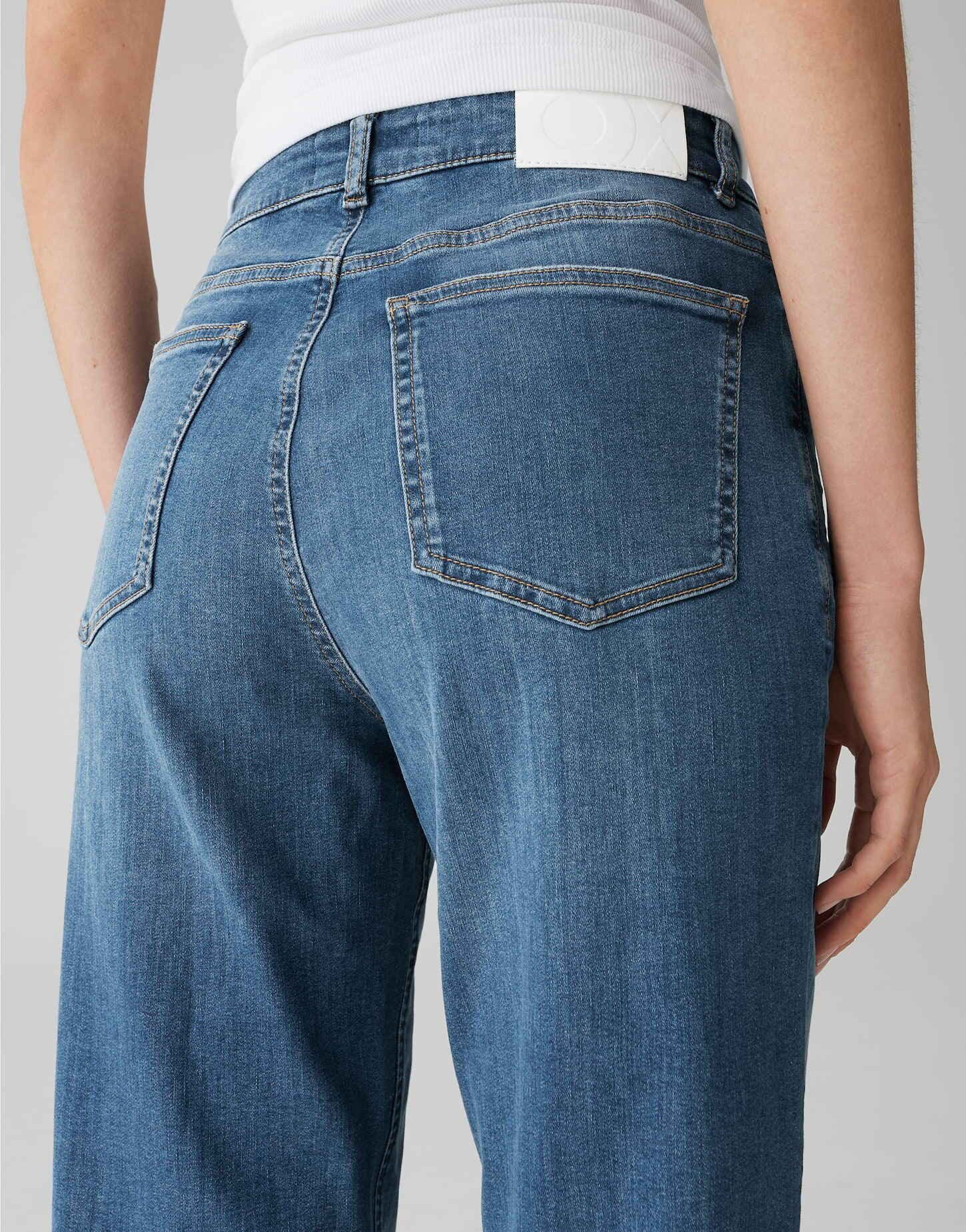 OPUS PANTS Relax-fit-Jeans MARI IVY aus aus Dry Indigo® Mid Rise Vielseitiger Klassiker mit elastischem Komfort