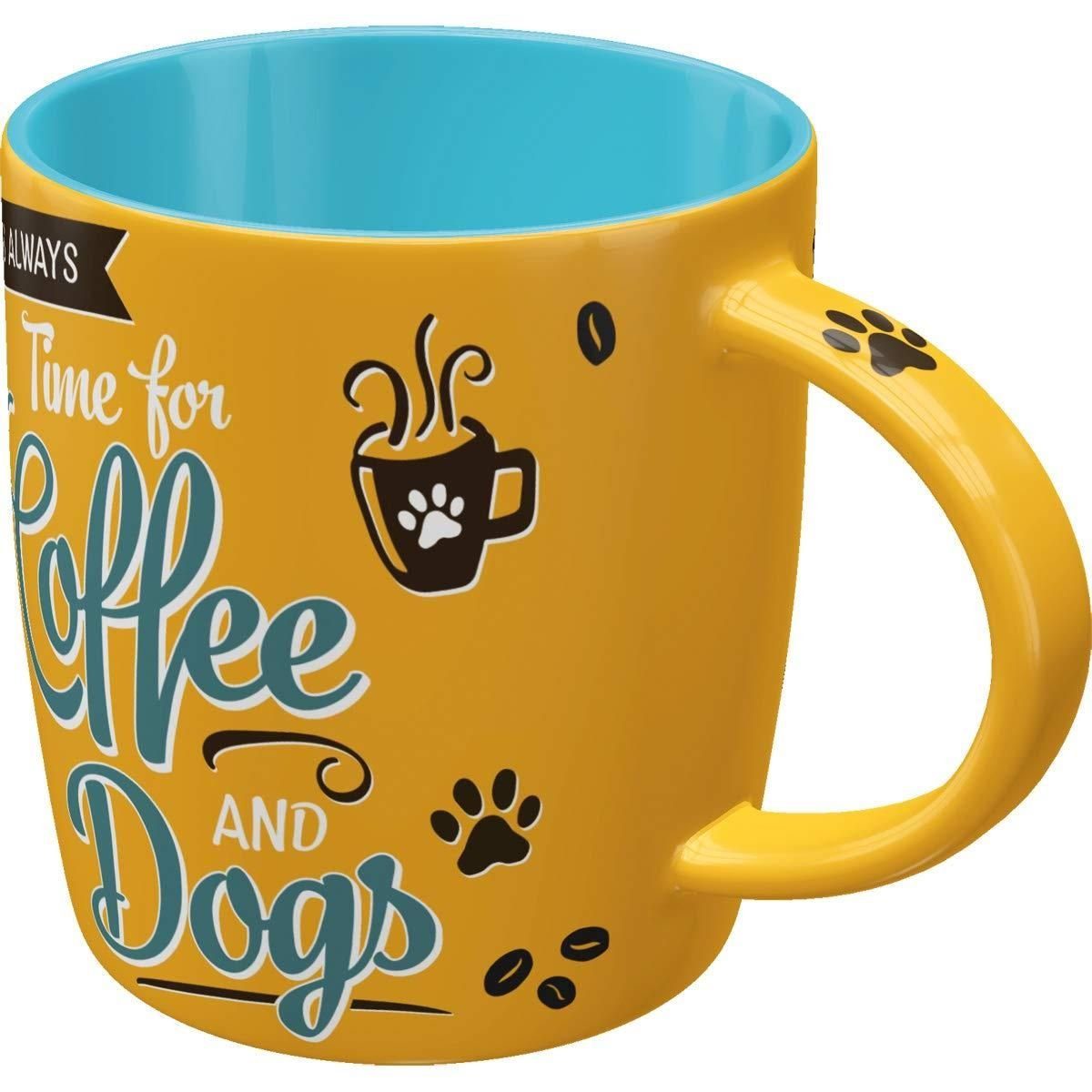 Nostalgic-Art Tasse Kaffeetasse - Pfotenschild - Coffee and Dogs