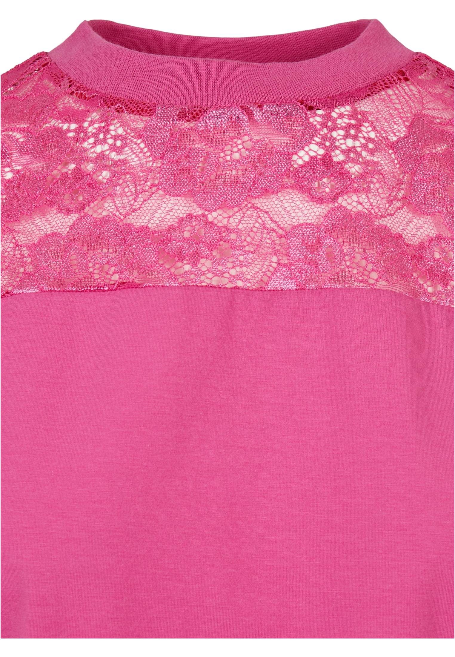Lace CLASSICS Tee URBAN (1-tlg) Oversized Ladies Kurzarmshirt Damen brightviolet