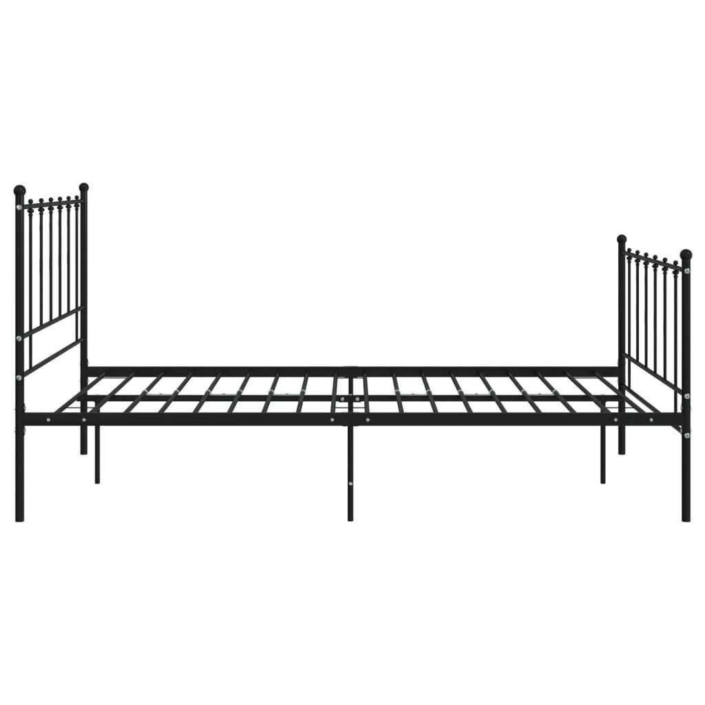 vidaXL Bett Bett Schwarz Metall 120x200 günstig online kaufen