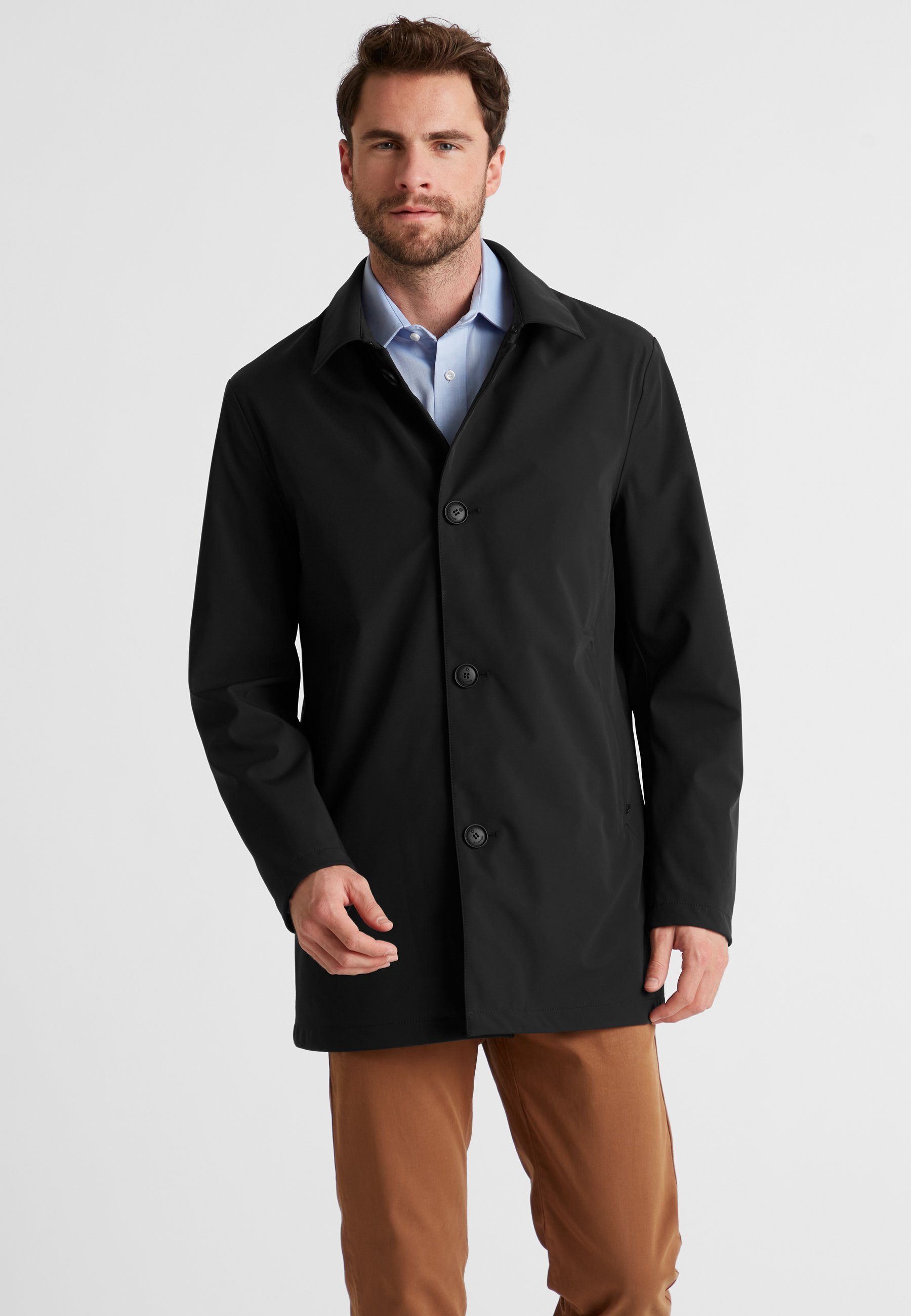 Kurzmantel MSMorgan Herren Jacke Mantel kurz klassisch Knöpfe