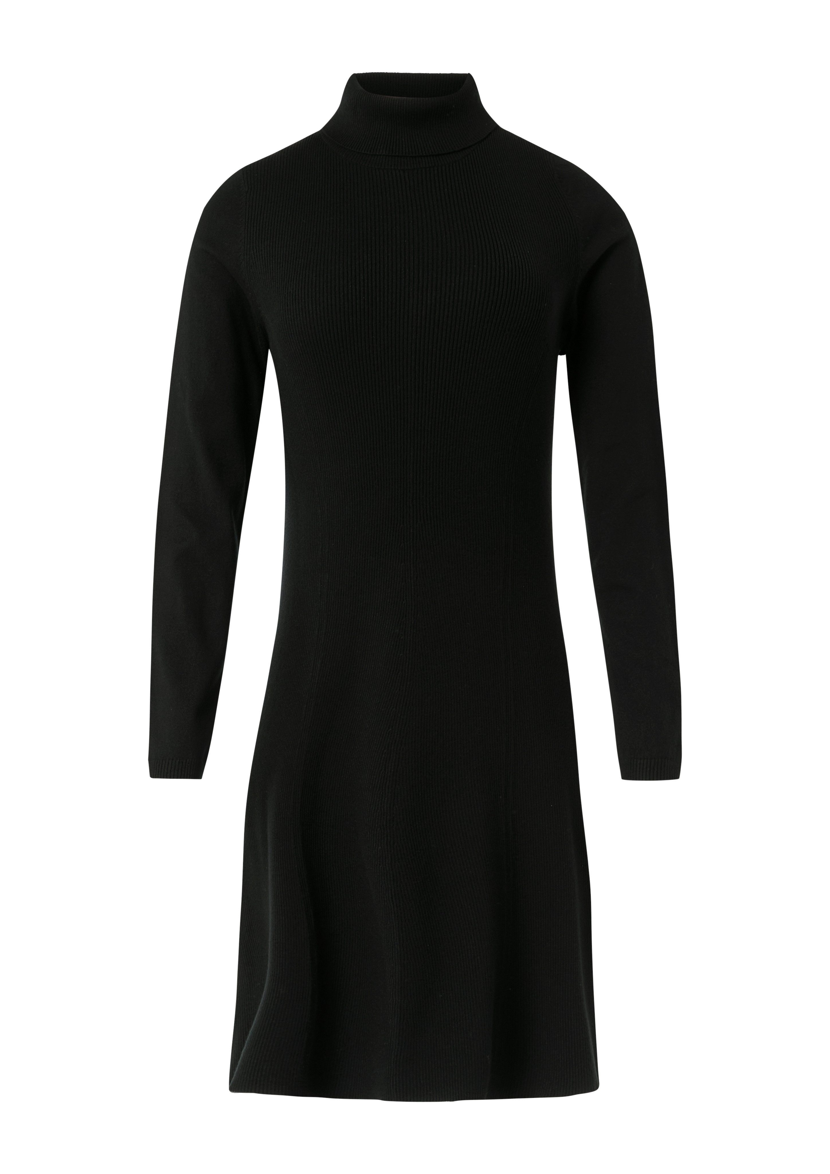 comma Strickkleid mit Rippstruktur