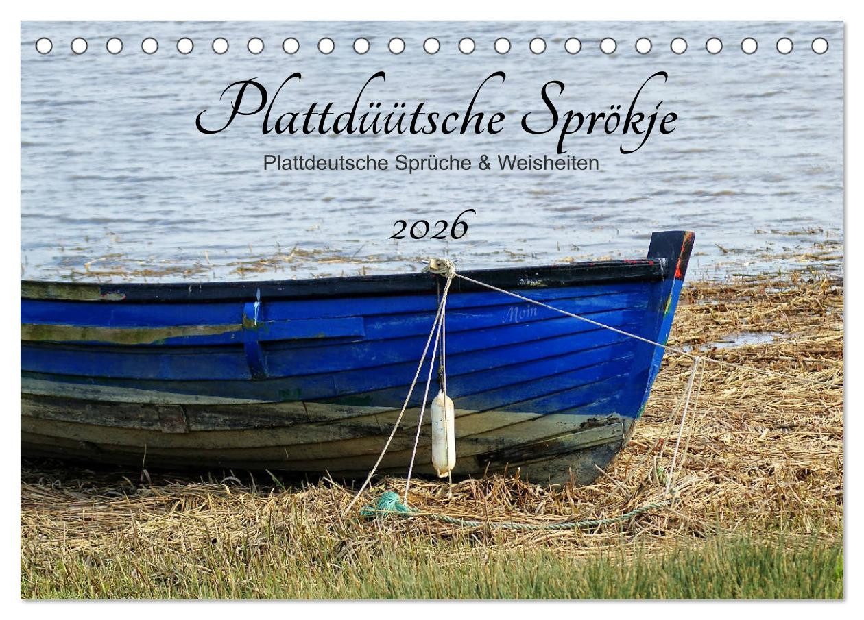 CALVENDO Wandkalender Plattdüütsche Sprökje 2026 (Tischkalender 2026 DIN A5 quer), CALVENDO