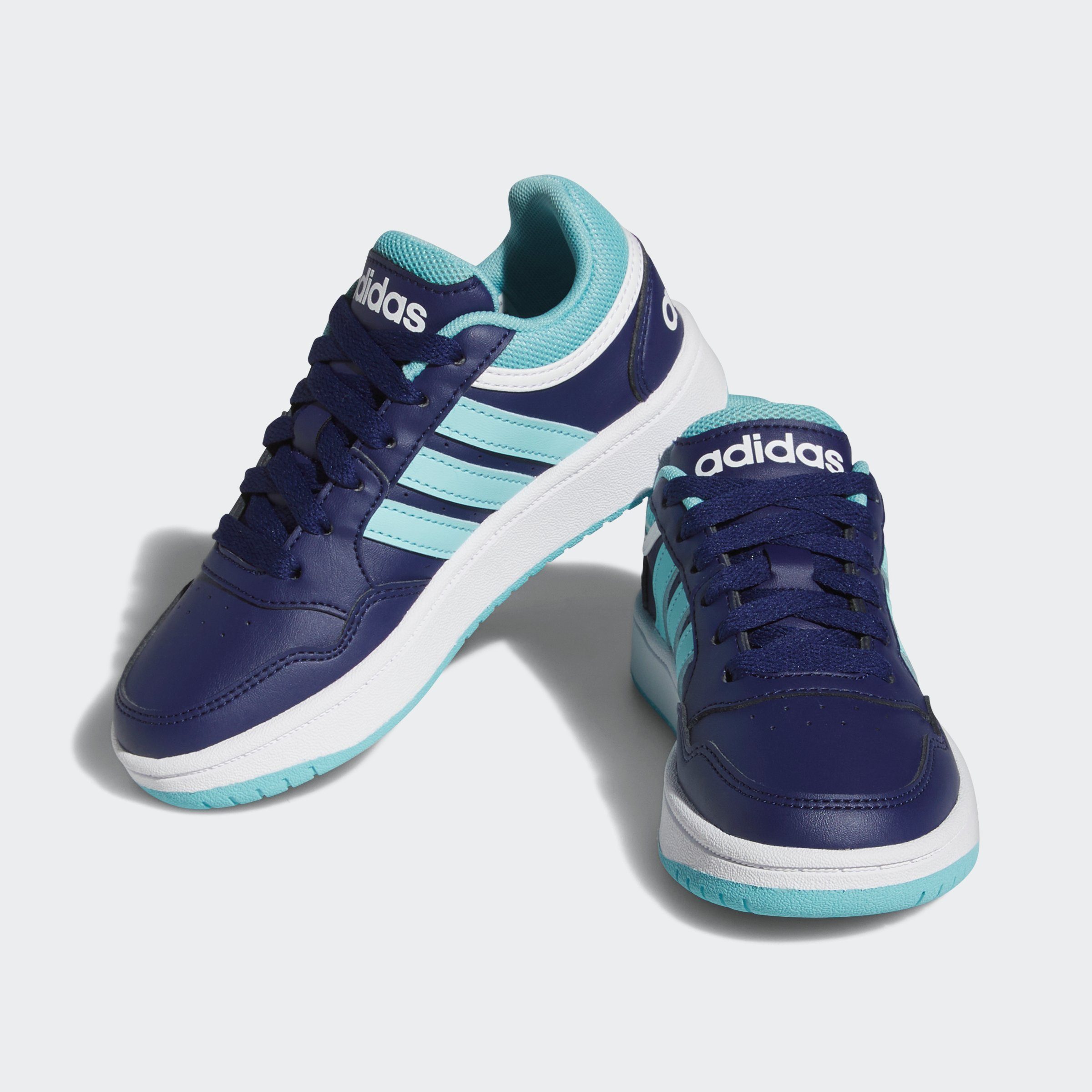 HOOPS Sneaker Cloud Dark adidas / Sportswear Aqua Blue Light / White