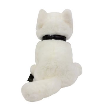 Uni-Toys Kuscheltier Schäferhund mit Leine 25 cm sitzend weiß