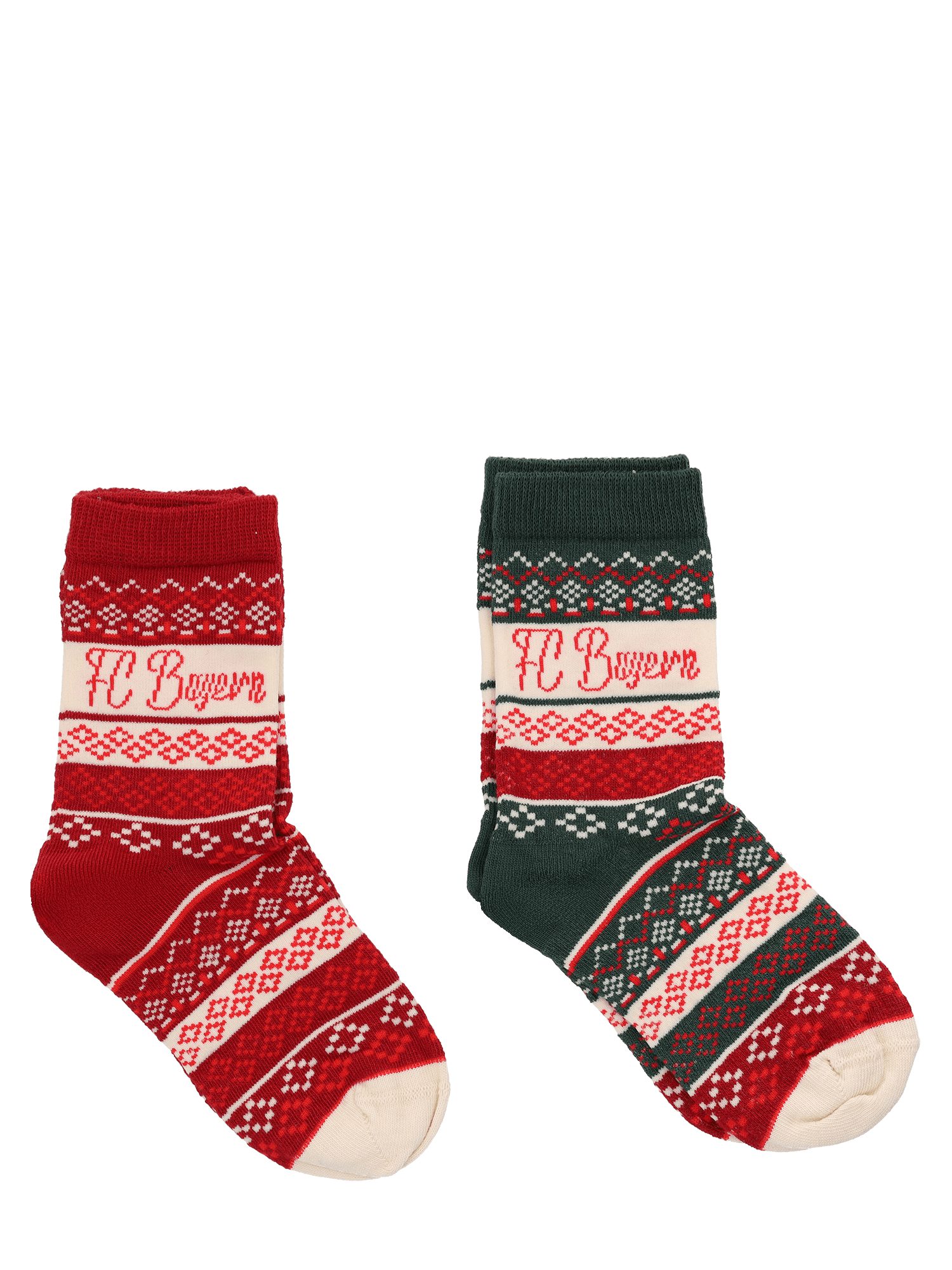 FC Bayern München Socken FC Bayern München, Socken 2er-Set Winter, Kinder, Mehrfarbig