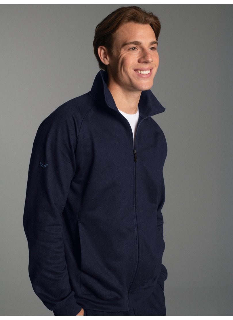Trigema Sweatjacke TRIGEMA Raglanjacke aus Sweat-Qualität (1-tlg)