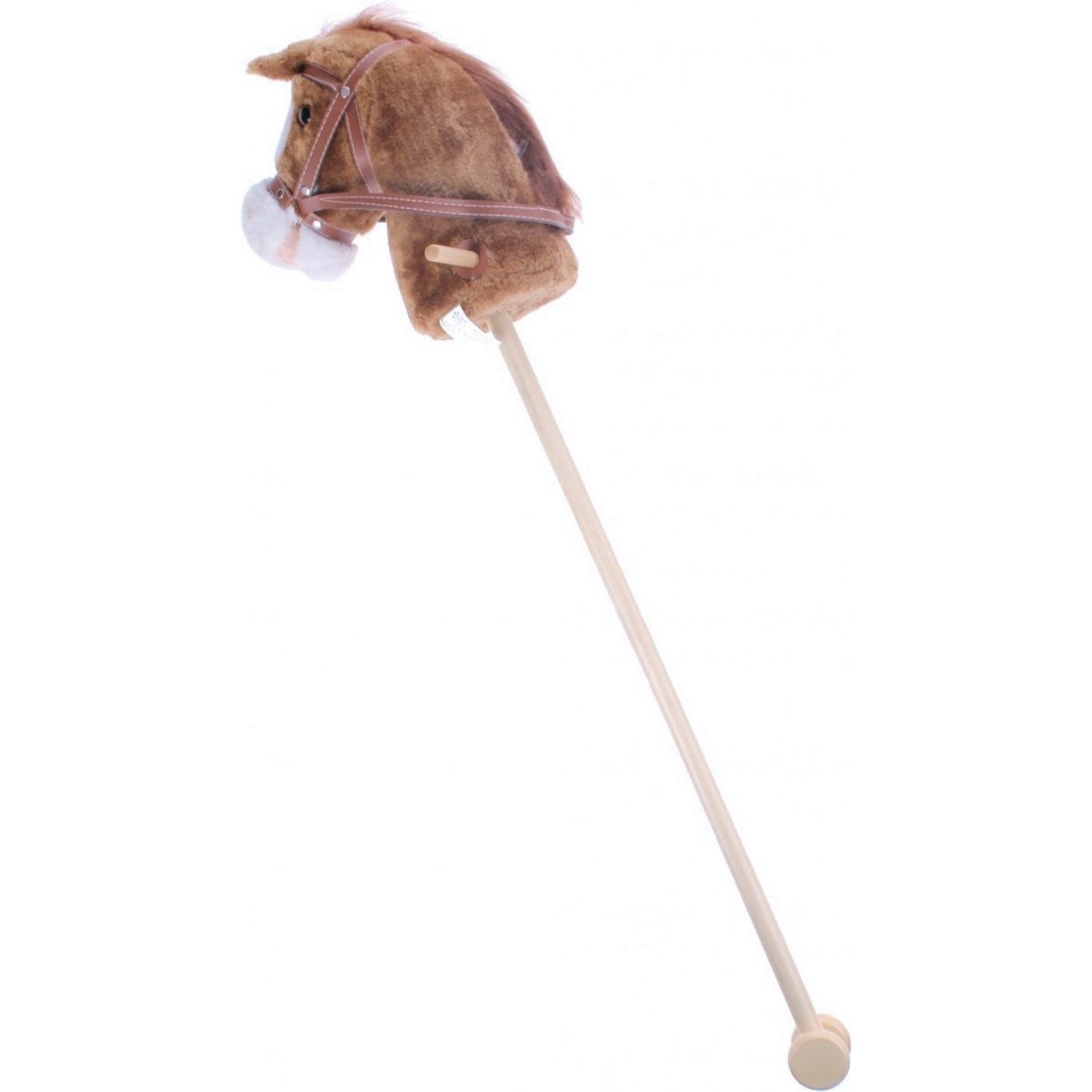 JOHNTOY Steckspielzeug 42226 Steckenpferd mit Geräusch beige
