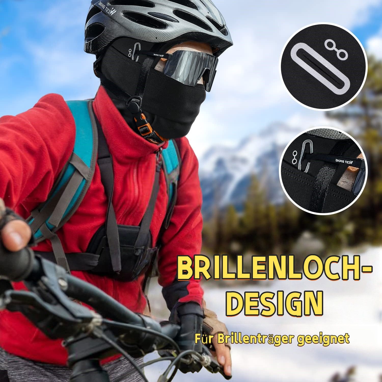 Bextsrack Sturmhaube Winter Sturmhaube Warme Sturmhaube (für Ski, Snowboard und Motorradfahren Strickhaube) für Damen und Herren