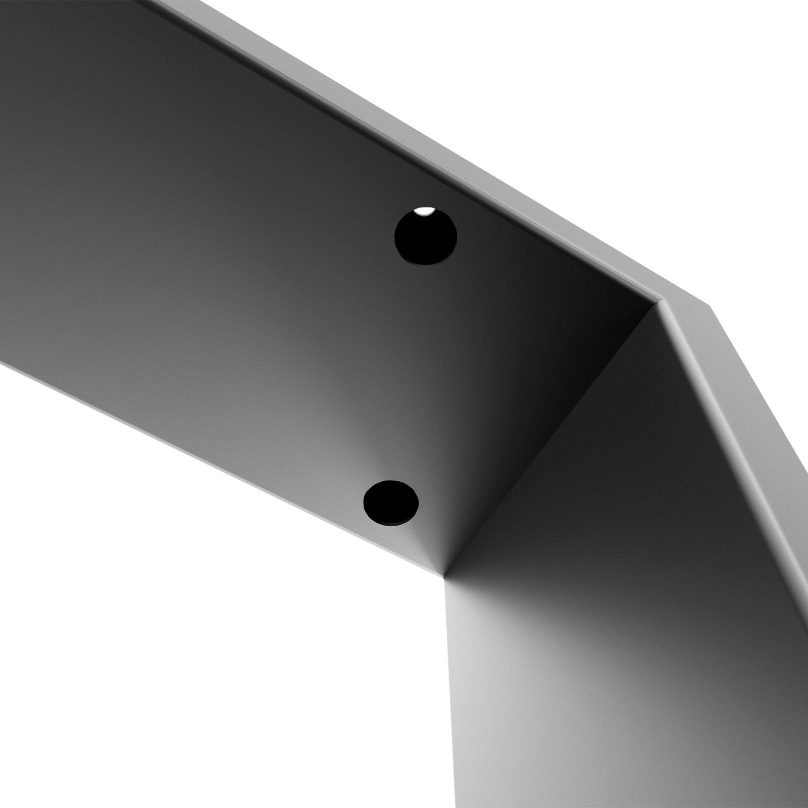 SO-TECH® Tischgestell Bankgestell für Sitzbank, Couchtisch oder Esstisch (1-St), Höhe 430 x Breite 500 mm Stahl Schwarz Profil 60 x 20 mm – Bild 4 von 5