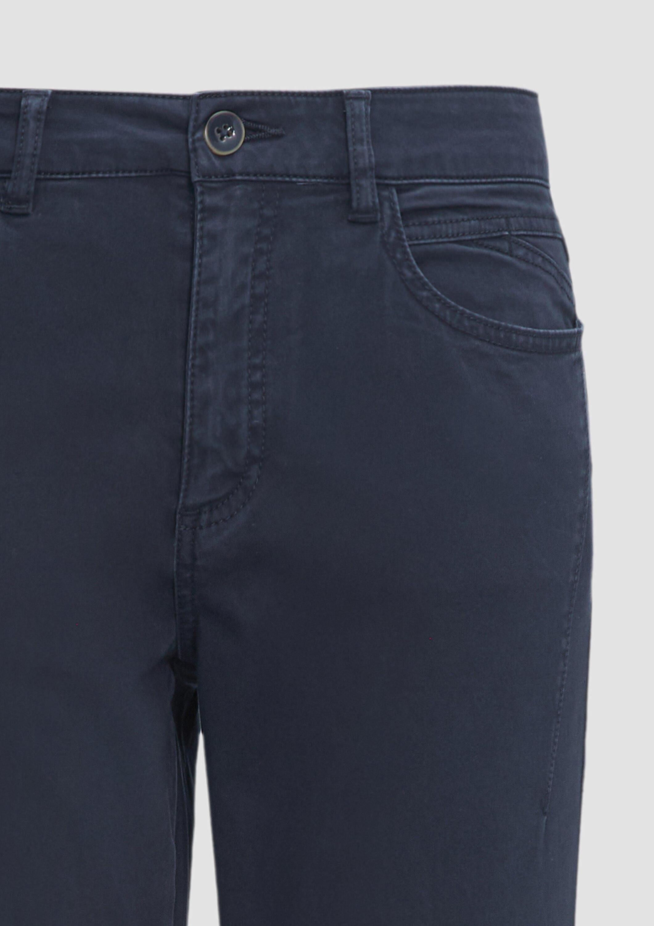 s.Oliver Chinos Hose Gewaschene Hose im Slim Fit aus Baumwollsatin