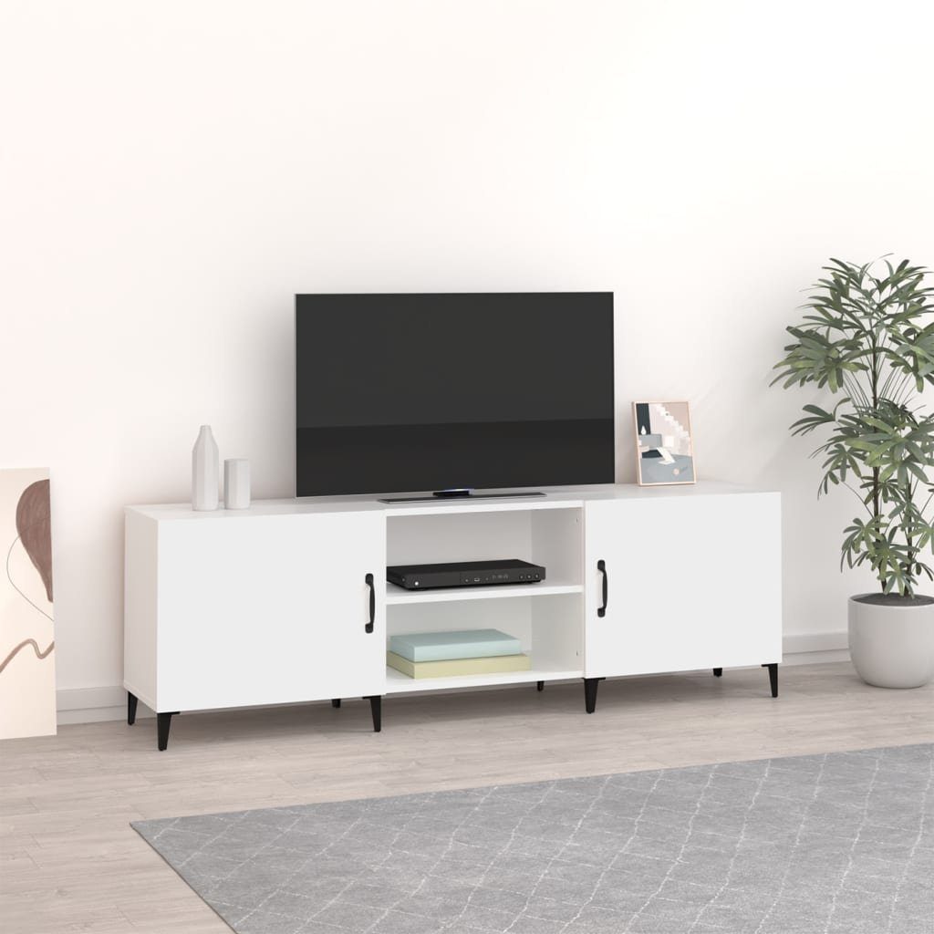furnicato TV-Schrank Weiß 150x30x50 cm Holzwerkstoff