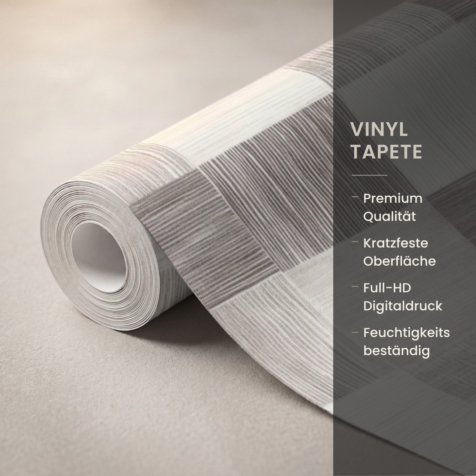 OnlyWow Fototapete Muster - Schachbrettmuster - Holzmaserung, Matt, bedruckt, Küche, Wandtapete, Vinyl Tapete 120x260cm