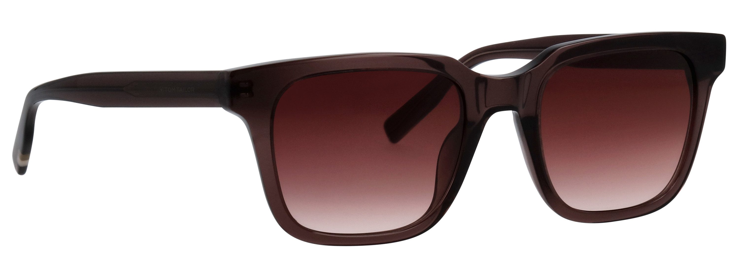 TOM TAILOR Sonnenbrille Modell 676013 Form Karree/Eckig, Logoschriftzug auf Bügel, Kunststofffassung