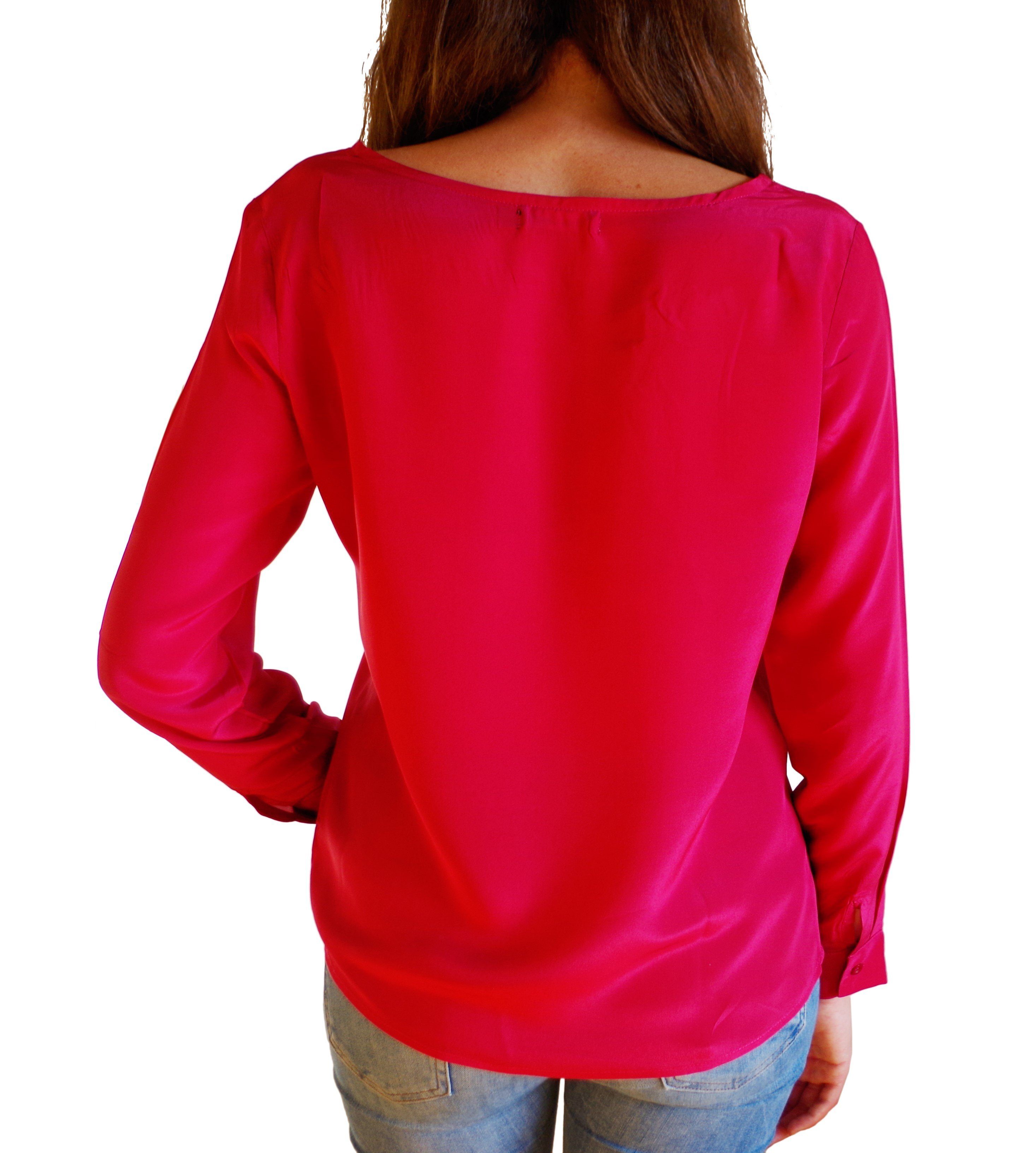 Posh Gear Seidenbluse Damen Bluse Rotondoseta aus 100% Seide