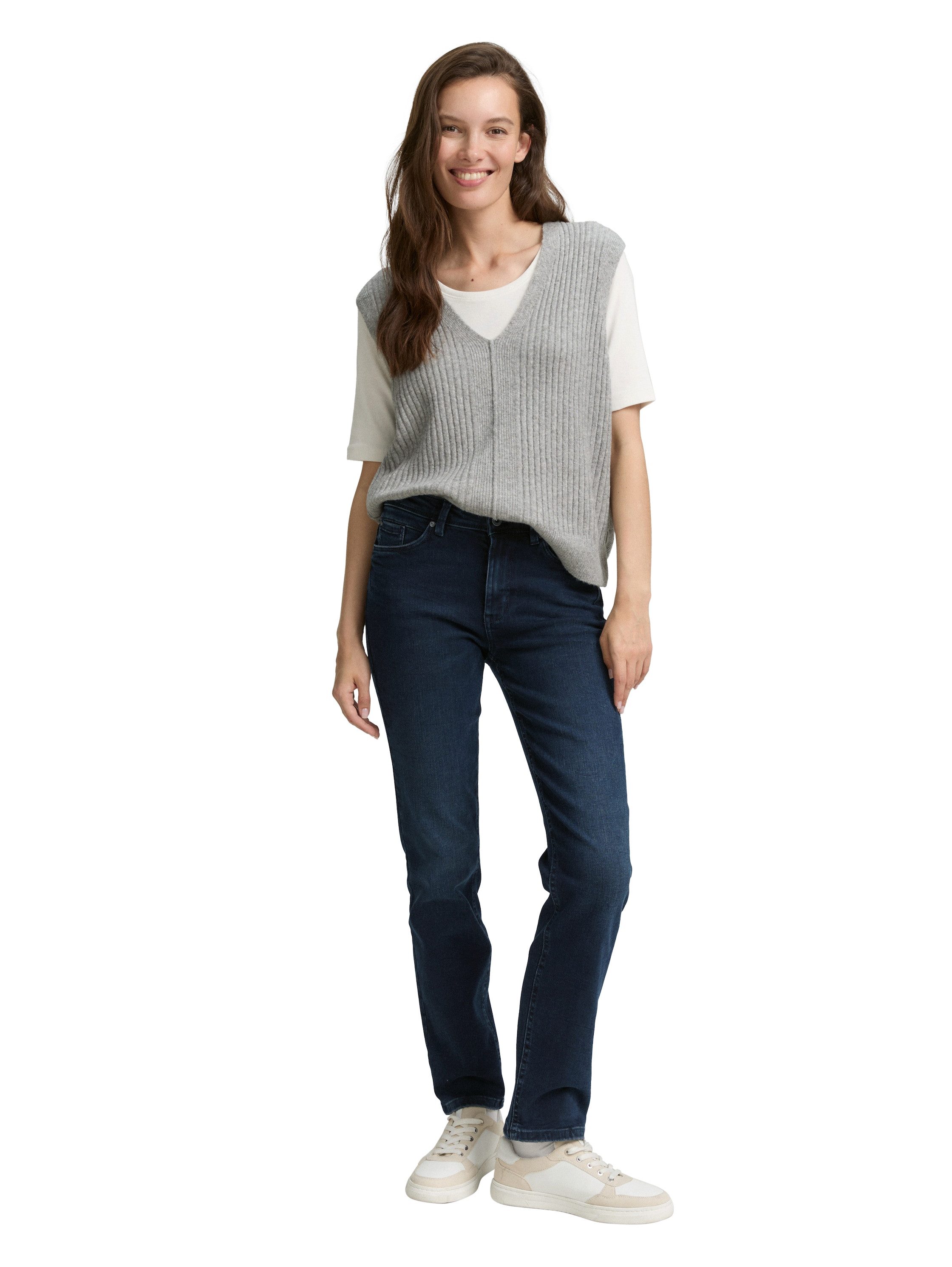 TOM TAILOR Bequeme Jeans TTELVA STRAIGHT High Waist Jeans
