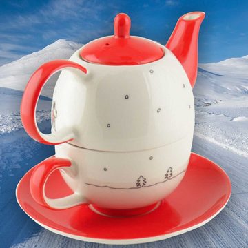 Mila Teekanne Mila Keramik Tee-Set TeamWork Elch 2, 0.4 l, (Set)