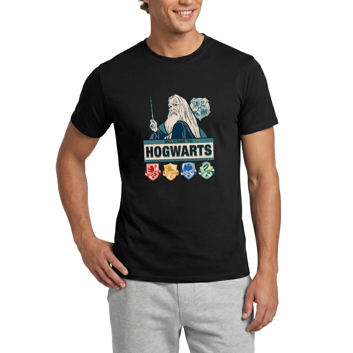 T-Shirt Harry Potter Dumbledore Willkommen In Hogwarts Männer T-Shirt