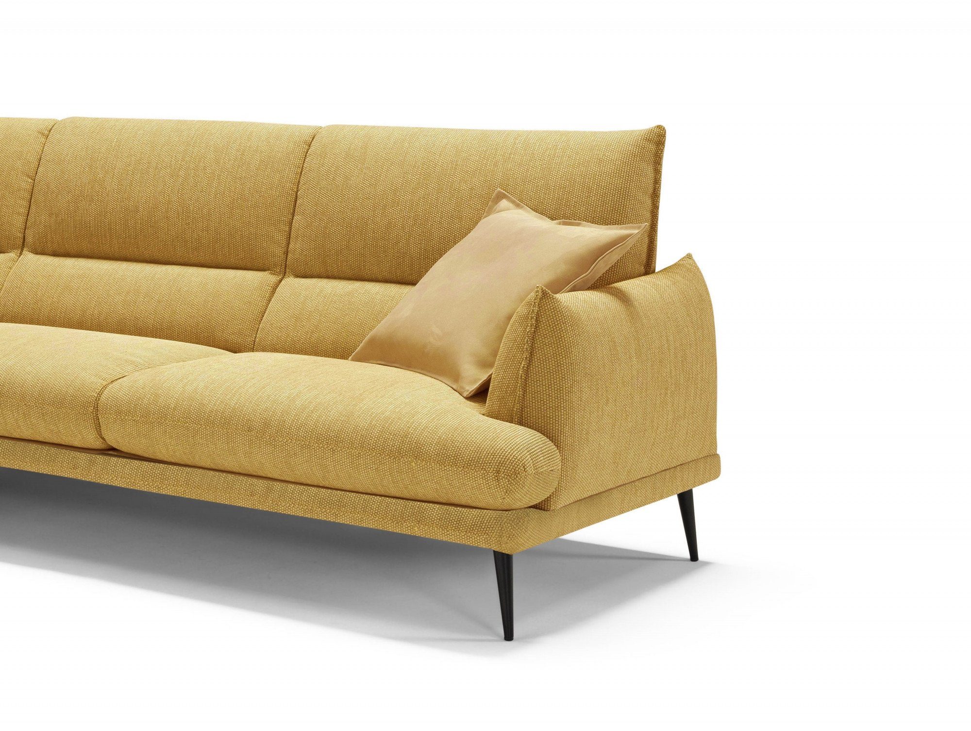 Egoitaliano Ecksofa FUNNY, hochwertiges & aktuelles Design, bequeme Rückenlehne, L-Form, toller Sitzkomfort, hochwertiger Strukturmix-Bezug, Breite 265cm
