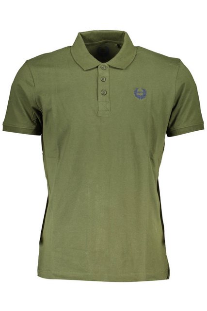 GIAN MARCO VENTURI Poloshirt Herren Kurzarm-Poloshirt Grün mit Stickerei & günstig online kaufen