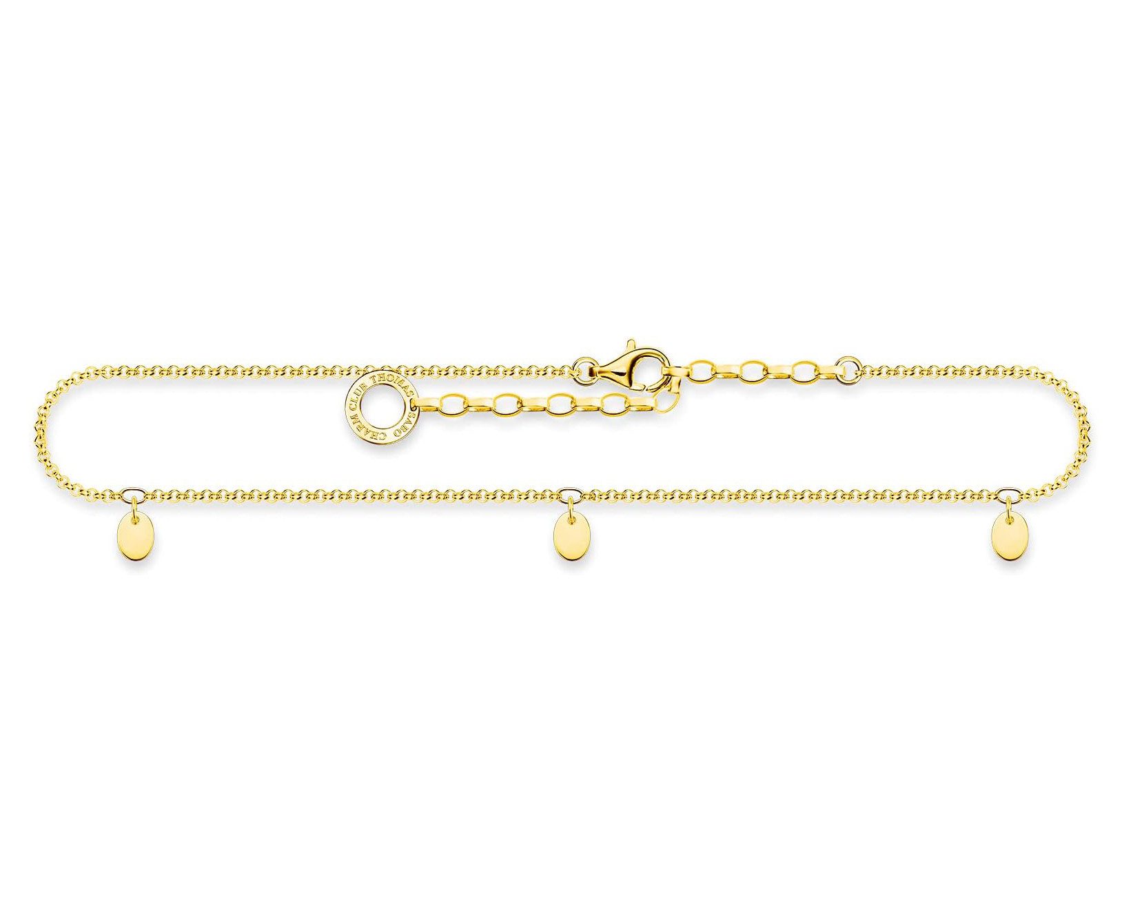 THOMAS SABO Fußkette mit Anhänger Plättchen AK0025-001-21-L27V