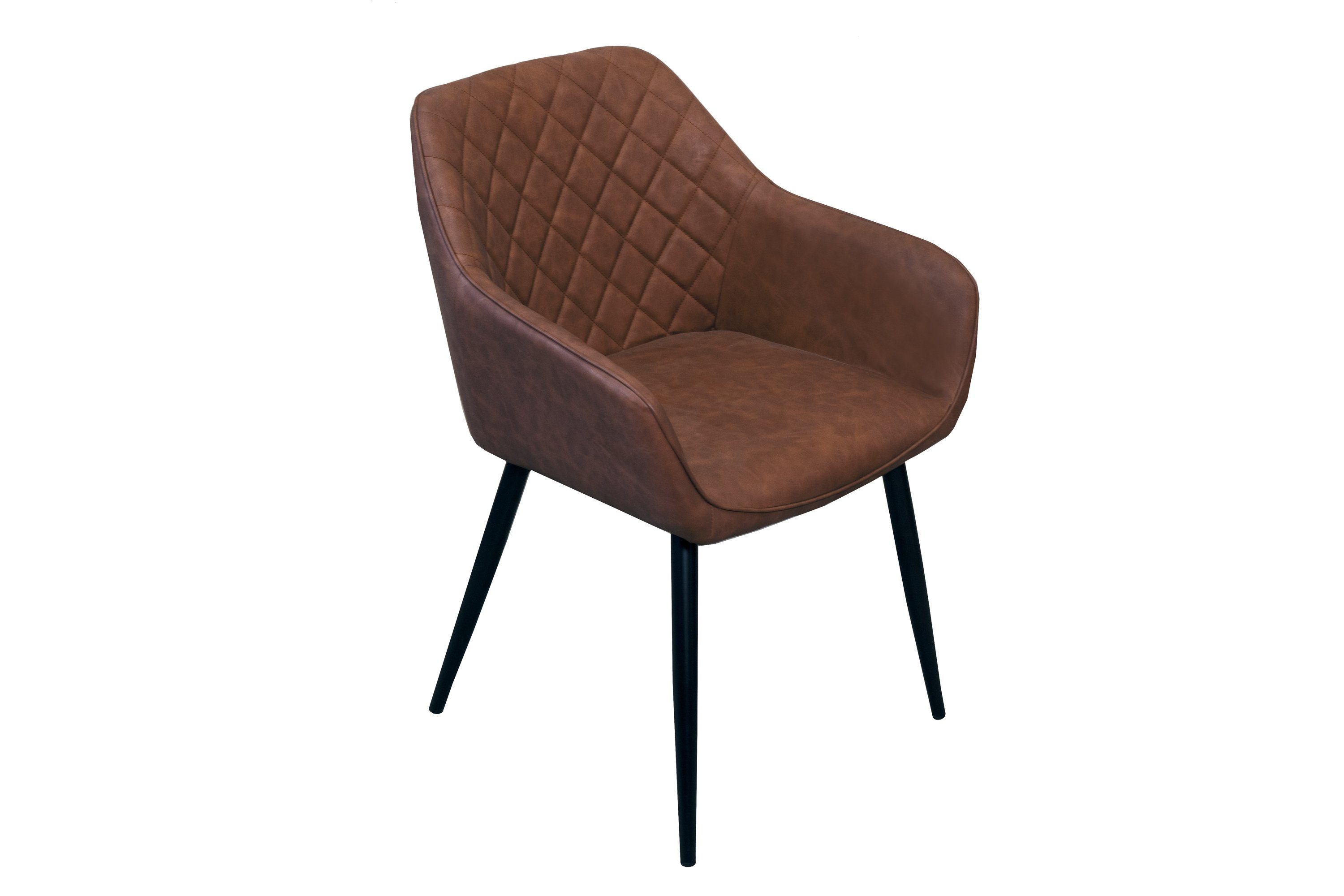 Junado® Esszimmerstuhl Lasse, skandinavischer Stil mit ergonomischer Sitzschale, Sitzhöhe 43cm hellbraun