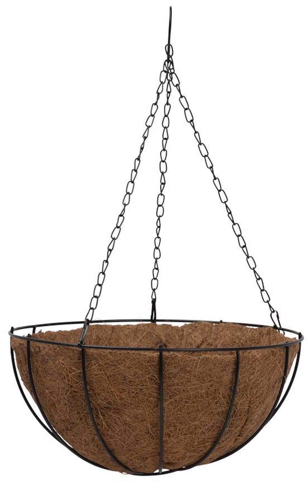 PROREGAL® Kokosnusskorb hängend Blumentopf 30x30x14cm, Blumentopf