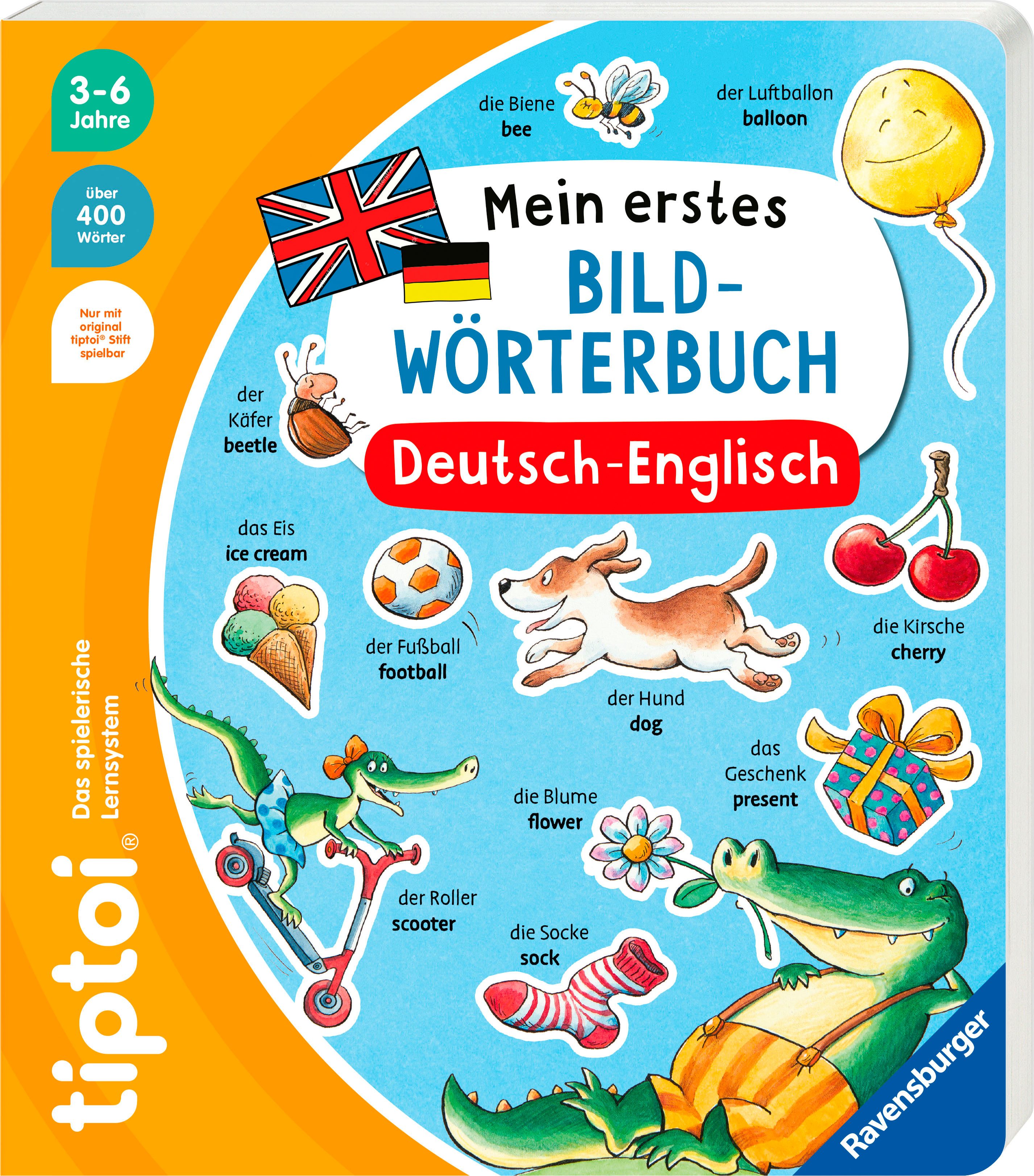 Ravensburger Buch tiptoi® - Mein erstes Bild-Wörterbuch Deutsch-Englisch, Made in Europe