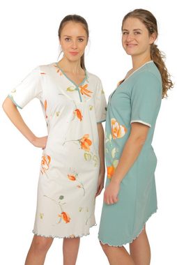 Consult-Tex Nachthemd Damen Nachthemd 2 Stück Packung DF046/047 (Spar-Set, 2 Stück Packung, 2-tlg., 2er-Pack) bequem zu Tragen