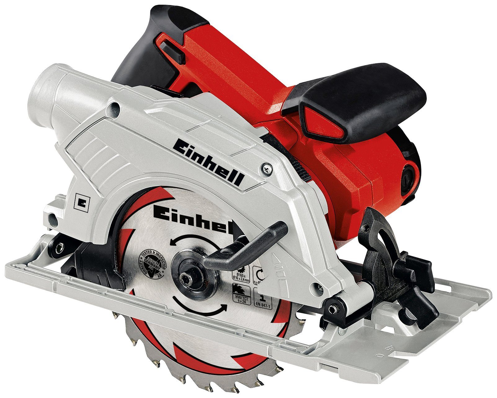 5500 W, TE-CS Einhell 165 U/min, mm, 1200 mit 165, Handkreissäge Sägeschuh