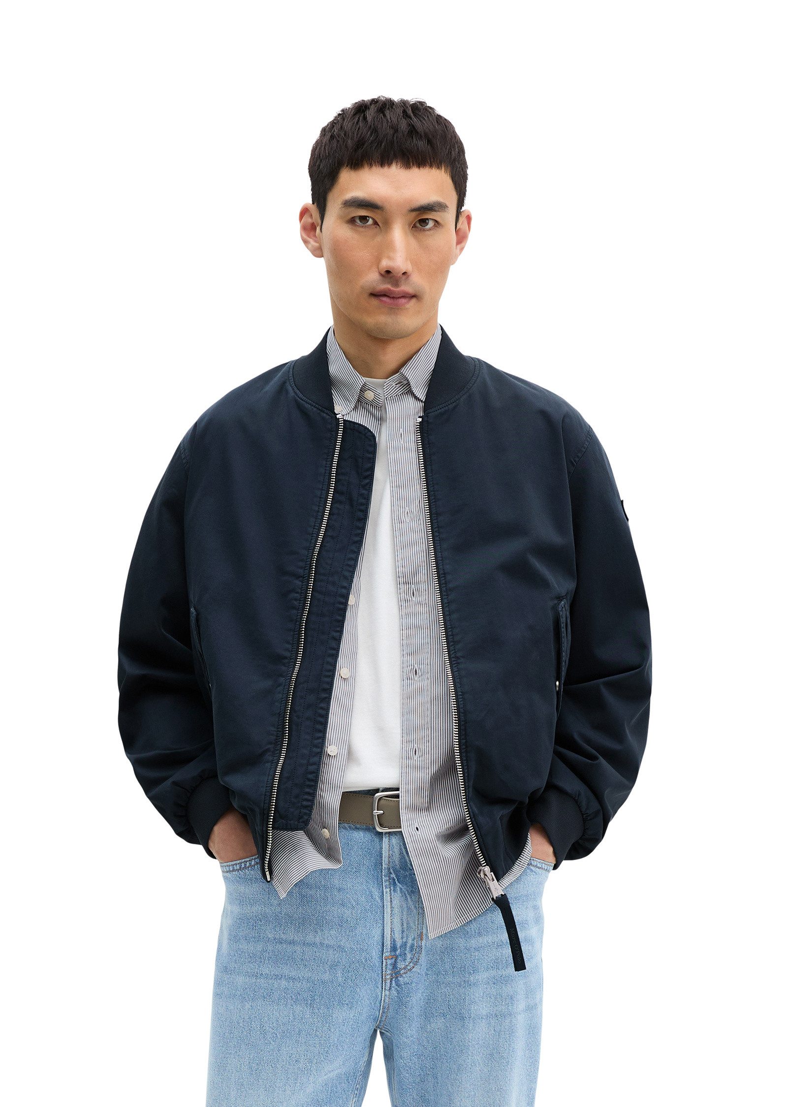Marc O'Polo Outdoorjacke aus Bio-Baumwoll-Twill günstig online kaufen