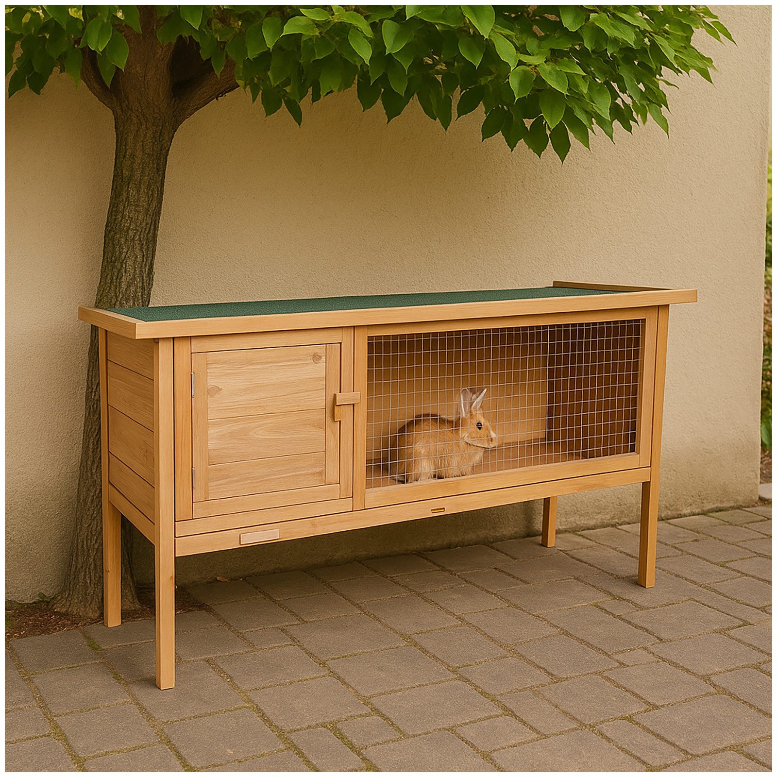 HTI-Living Kleintierstall Hasenstall aus Holz, Nagerkäfig Kleintiergehege günstig online kaufen