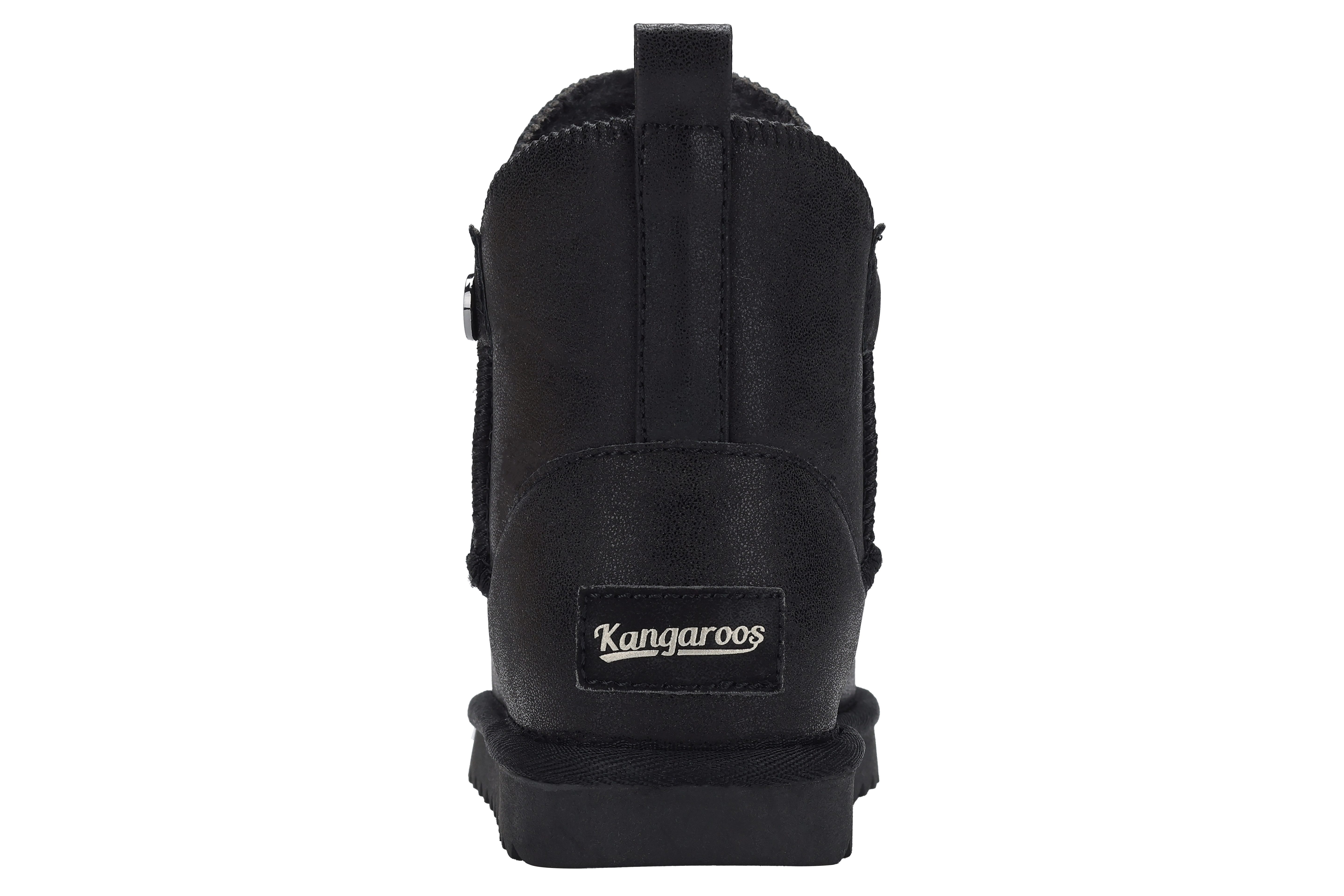 KangaROOS K-UK SILVERY Schlupfboots Winterschuhe, Winterboots, Snowboots, Schlupfstiefel