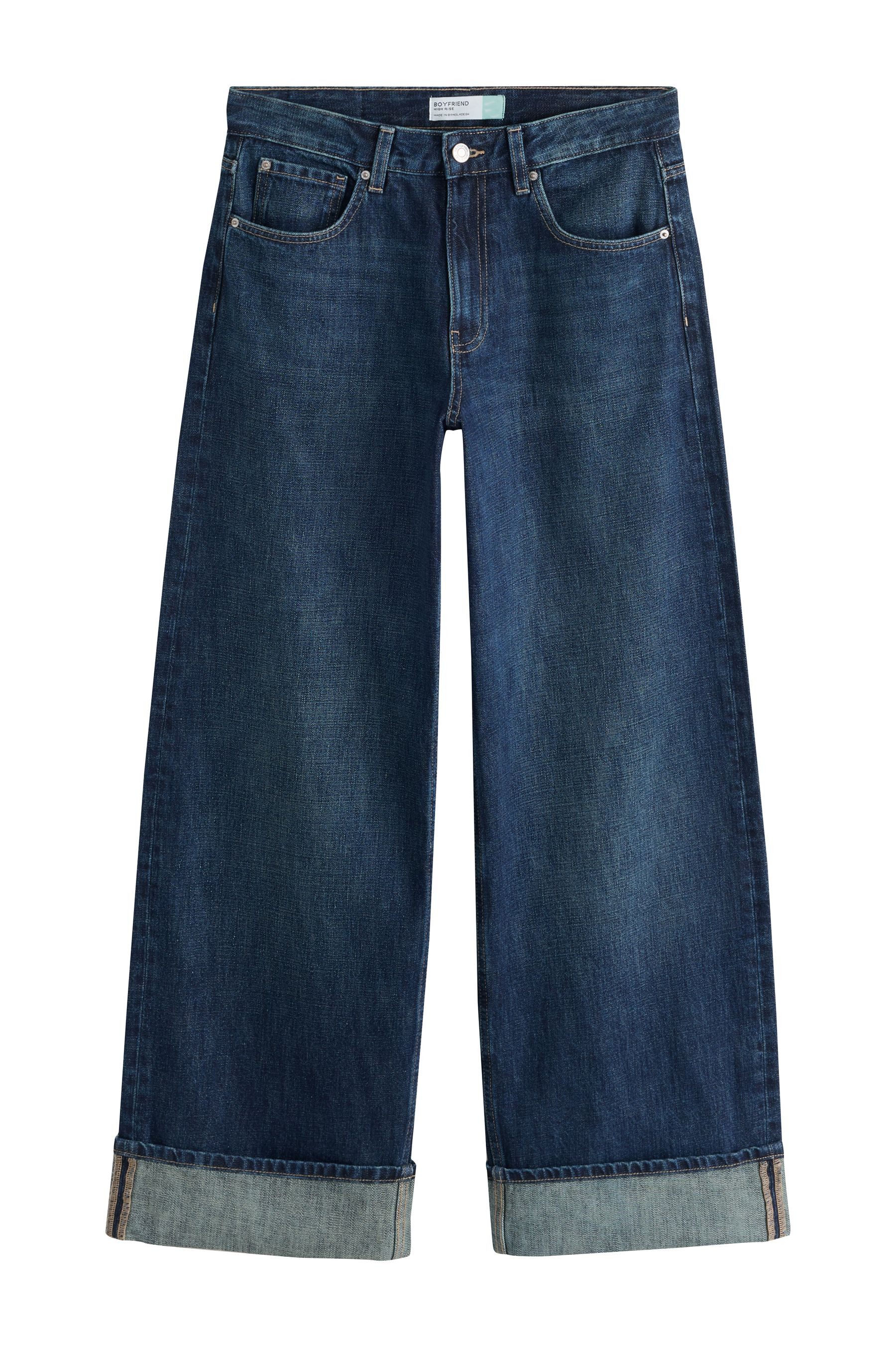 Next Boyfriend-Jeans Boyfriend-Jeans mit Umschlag, Kurzgröße (1-tlg)