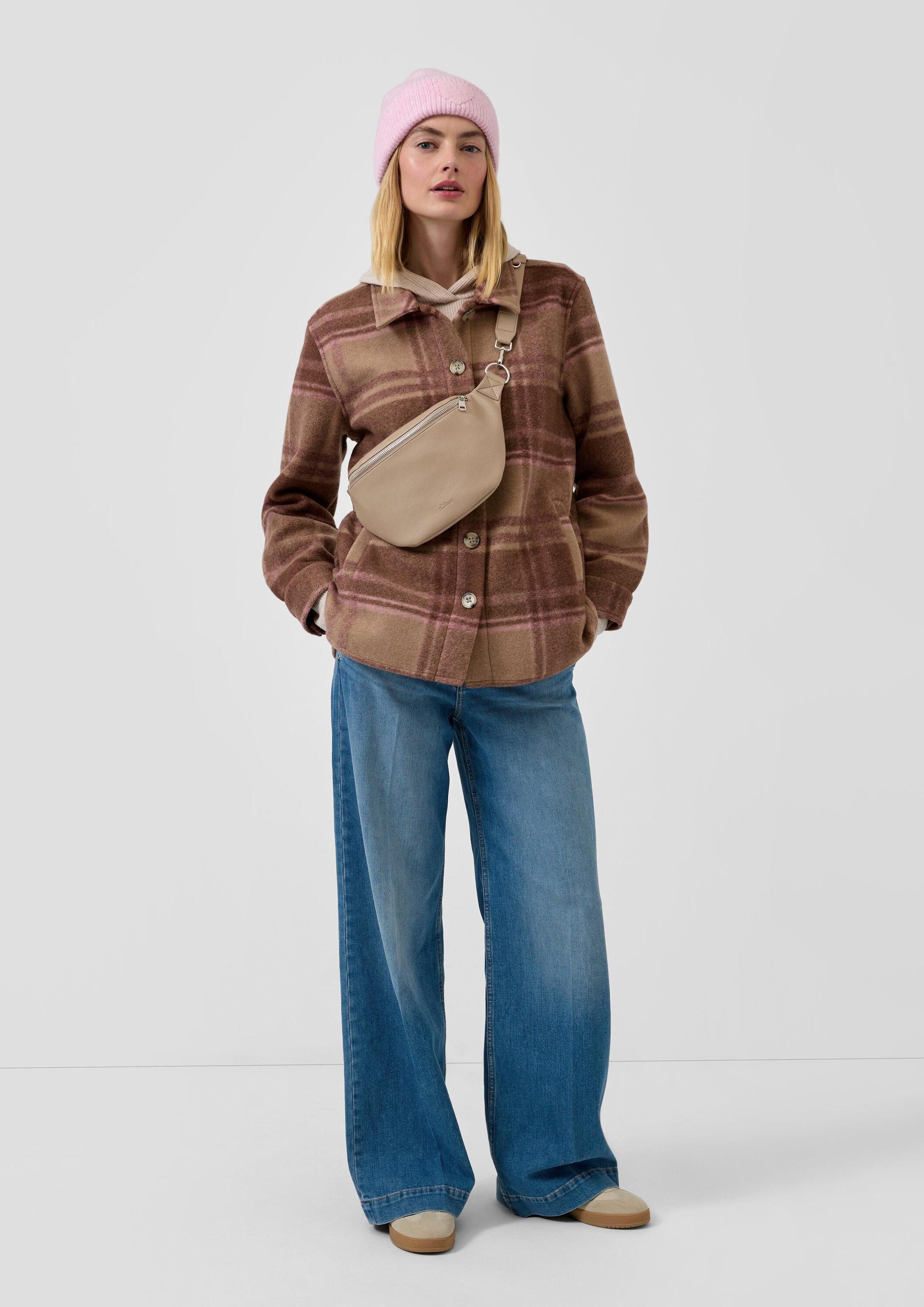 s.Oliver Gürteltasche Tasche, Crossbody Bag mit zweitem Reißverschlussfach Innen