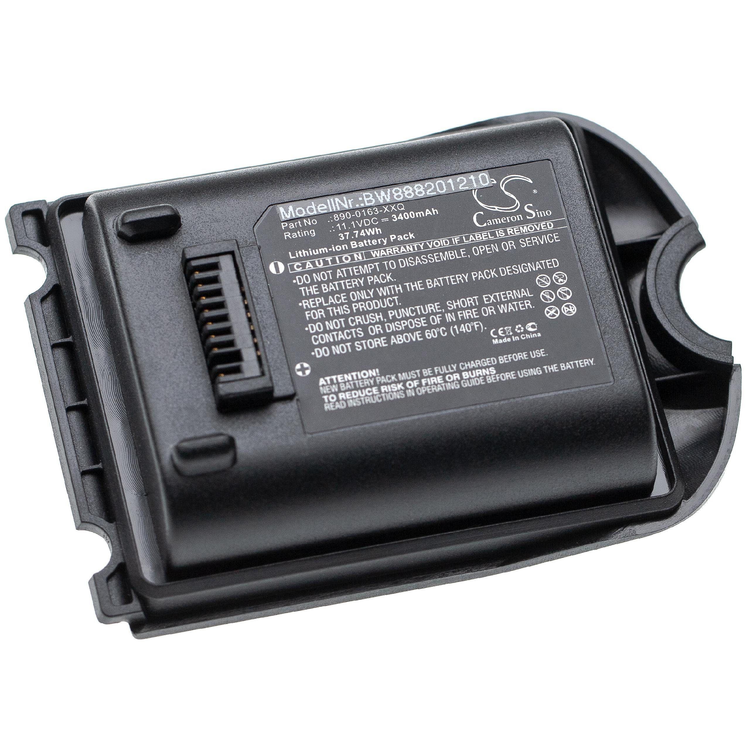 vhbw Akku passend für (3400mAh, Business Kompatibel Funk 3400 Vermessung 11,1V, Trimble & mit Li-Ion) TSC3 & Industrie mAh