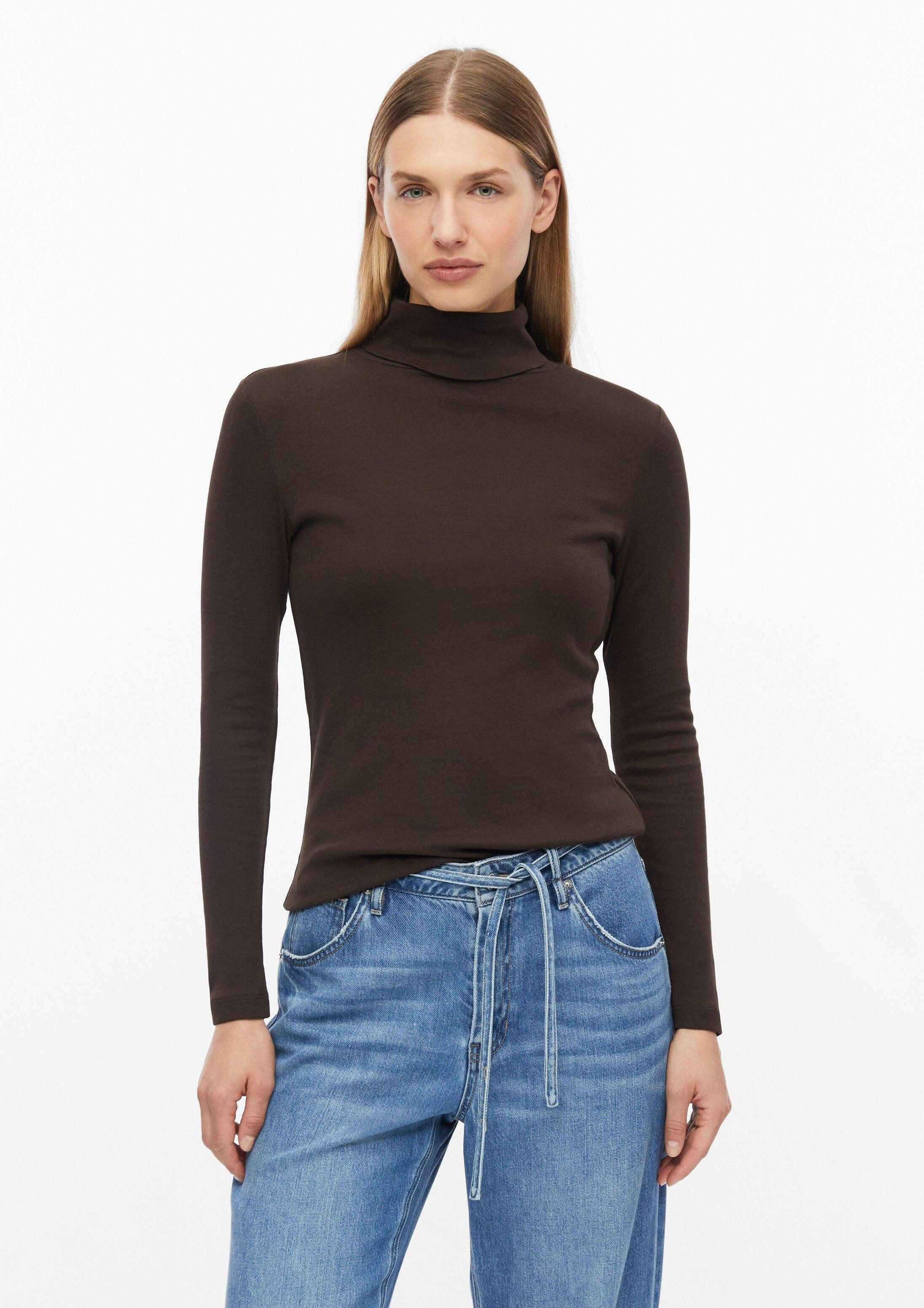 s.Oliver Langarmshirt T-Shirt Rollkragen-Shirt im Slim Fit