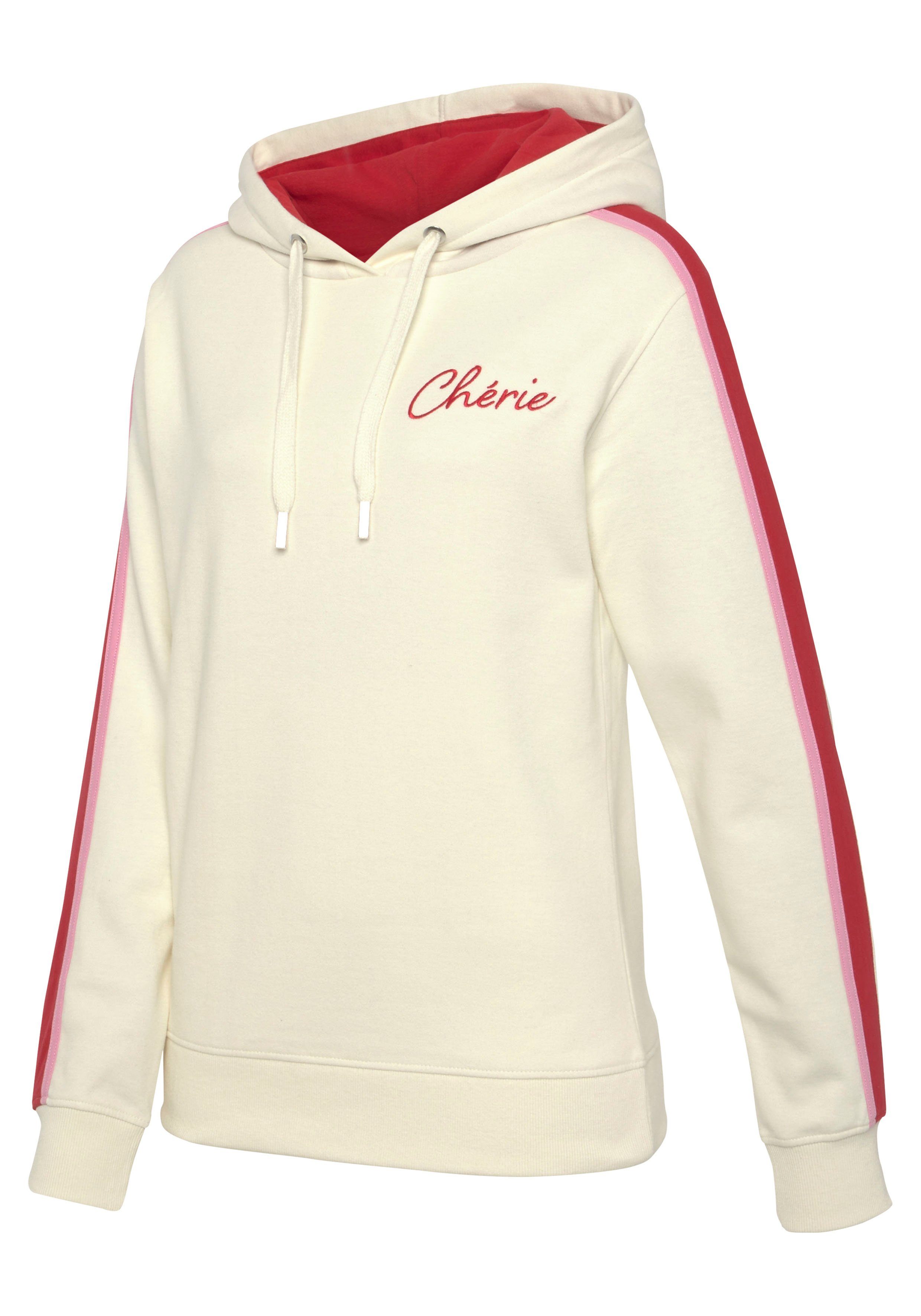 Vivance Hoodie (1-tlg) Hoodie mit Kontrast Einsätzen, Loungeanzug